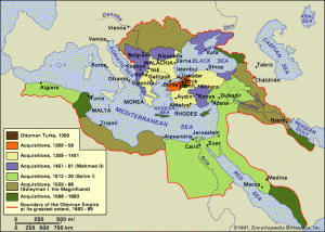 Imperiul Otoman si profetia biblica - harta dezvoltarii si cuceririlor