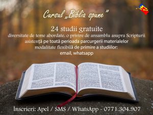 Curs biblic gratuit online Biblia Spune